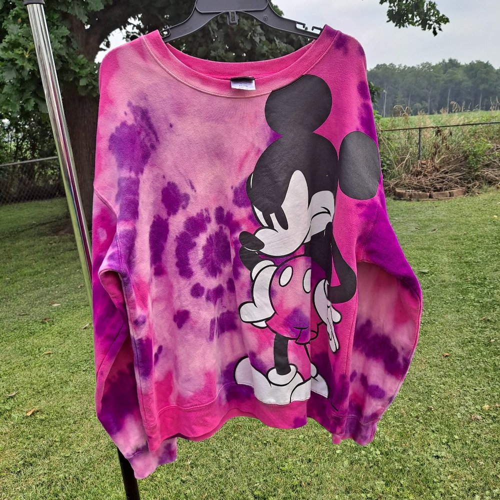 Disney Mickey tie dye sweater